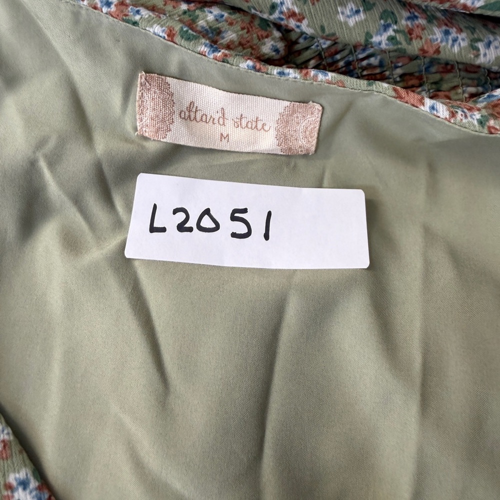 Altar'd State Floral Long Sleeve Dress with Button Detail - Picture 9 of 10